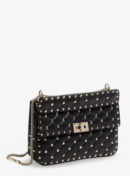 Valentino Garavani Rockstud Spike Leather Crossbody Bag With Iconic All-Over Studs