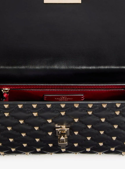Valentino Garavani Rockstud Spike Leather Crossbody Bag With Iconic All-Over Studs