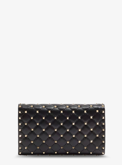 Valentino Garavani Rockstud Spike Leather Crossbody Bag With Iconic All-Over Studs