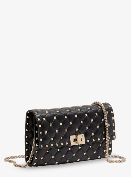 Valentino Garavani Rockstud Spike Leather Crossbody Bag With Iconic All-Over Studs