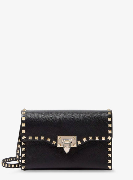 Valentino Garavani Rockstud Leather Crossbody Bag Uni Nero