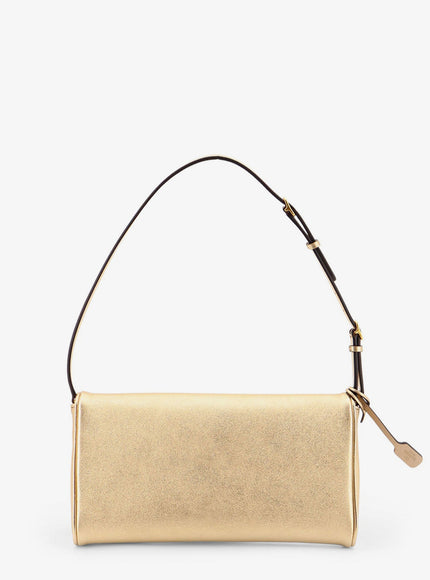 Valentino Garavani Devain Laminated Leather Shoulder Bag