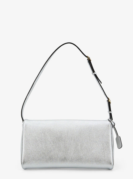 Valentino Garavani Devain Laminated Leather Shoulder Bag