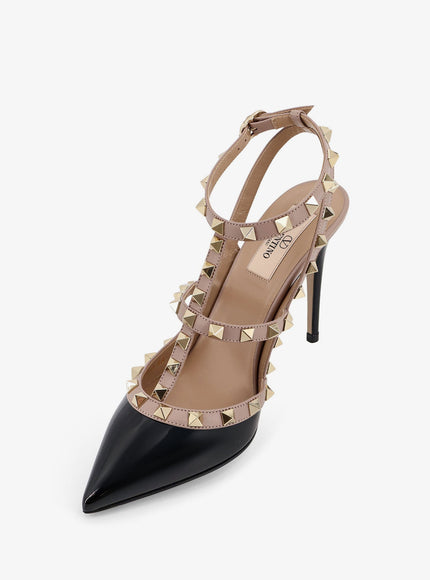 Valentino Garavani Rockstud Patent Leather Pumps With Iconic Studs