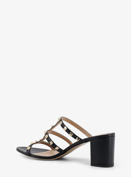 Valentino Garavani Rockstud Leather Sandals With Iconic Side Studs