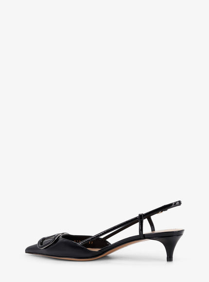 Valentino Garavani Patent Leather Pumps With Vlogo Signature On The Front