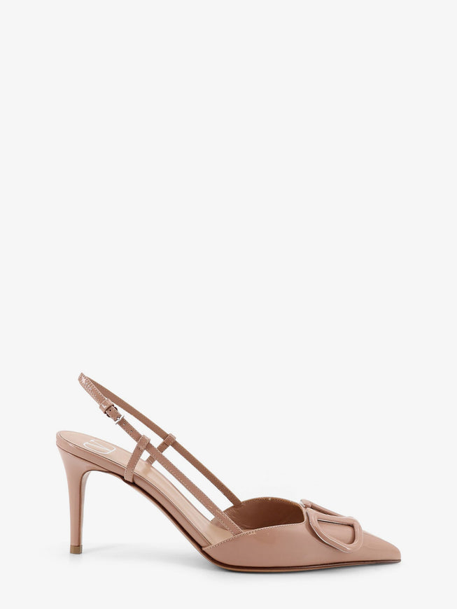 Valentino Garavani Vlogo Signature Patent Leather Pumps Rose Cannelle