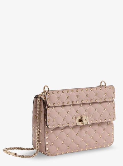 Valentino Garavani Rockstud Spike Leather Crossbody Bag With Iconic All-Over Studs