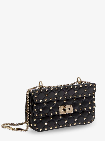 Valentino Garavani Rockstud Spike Leathercrossbody Bag With Iconic All-Over Studs