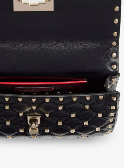 Valentino Garavani Rockstud Spike Leathercrossbody Bag With Iconic All-Over Studs
