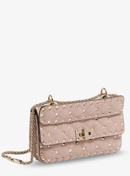 Valentino Garavani Rockstud Spike Leathercrossbody Bag With Iconic All-Over Studs