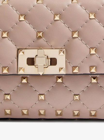 Valentino Garavani Rockstud Spike Leathercrossbody Bag With Iconic All-Over Studs