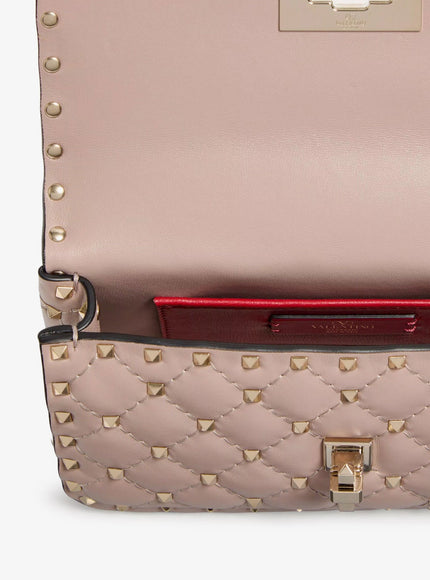 Valentino Garavani Rockstud Spike Leathercrossbody Bag With Iconic All-Over Studs