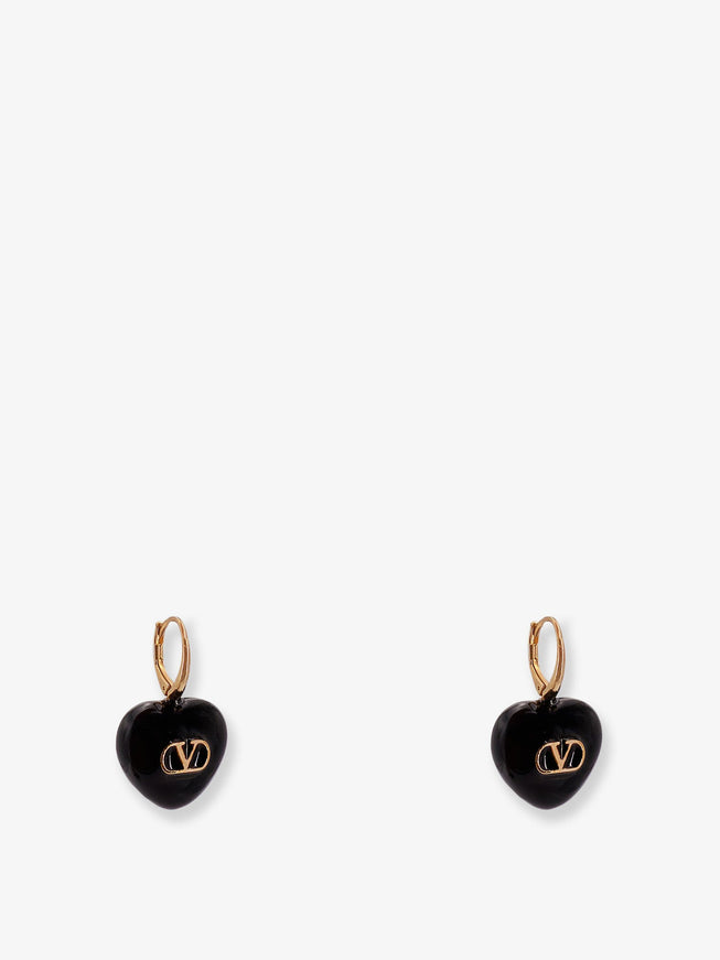 Valentino Garavani Coeur Royal Metal Earrings Uni Oro Nero