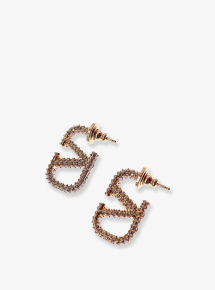 Valentino Garavani Vlogo Signature Earrings With Swarovski® Crystals