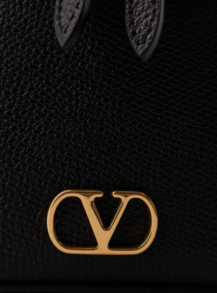 Valentino Garavani Leather Vanity Bag With Vlogo Signature