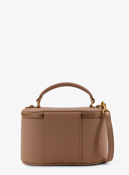 Valentino Garavani Leather Vanity Bag With Vlogo Signature