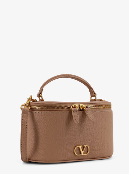 Valentino Garavani Leather Vanity Bag With Vlogo Signature