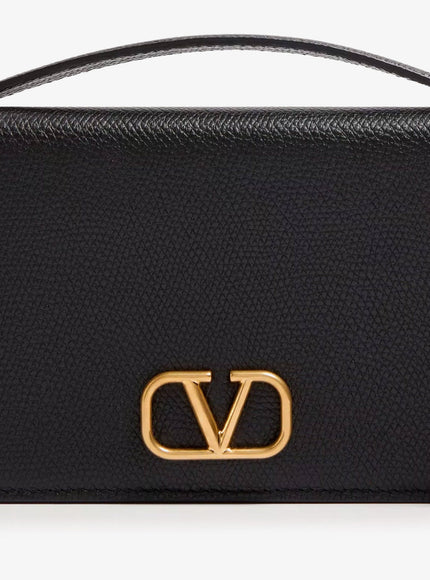 Valentino Garavani Leather Crossbody Bag With Vlogo Signature