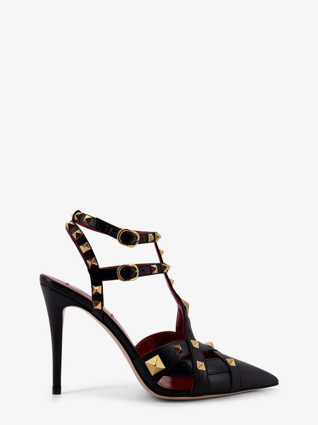 Valentino Garavani Studdy Leather Pumps With Iconic Studs Nero