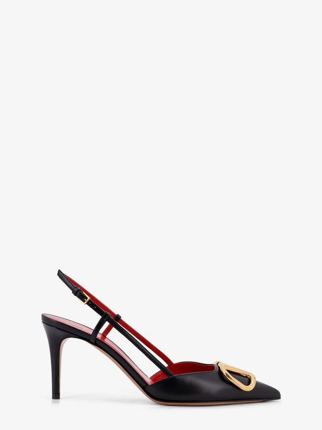 Valentino Garavani Vlogo Signature Leather Pumps Nero
