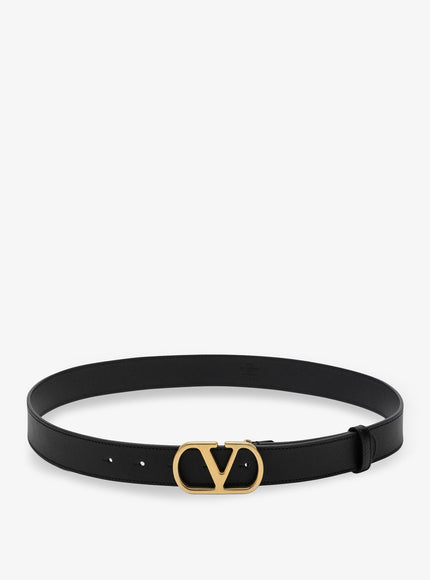 Valentino Garavani Leather Belt Nero