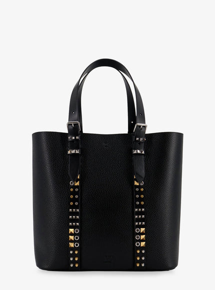 Valentino Garavani Leather Shoulder Bag With Iconic Studs Uni Nero