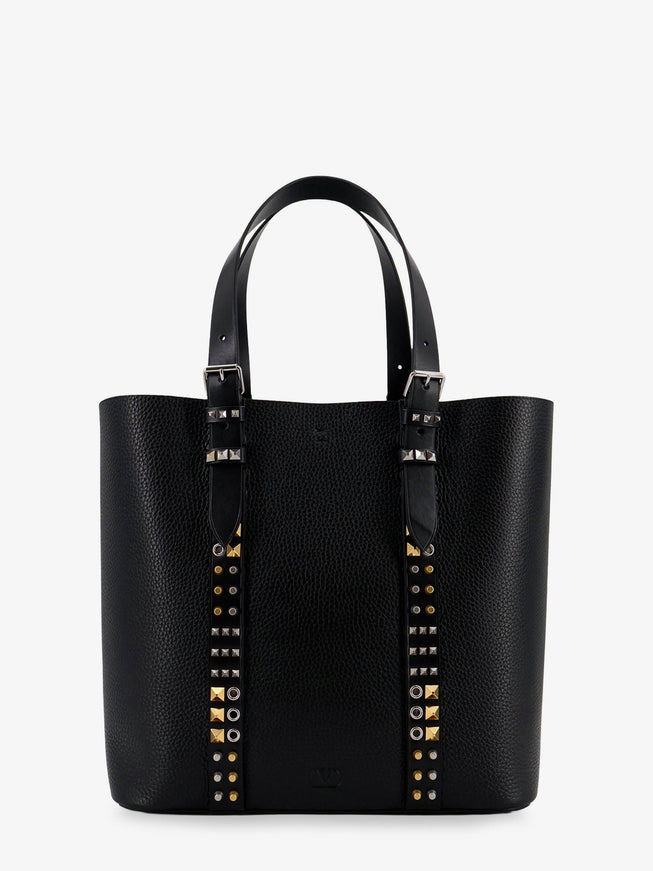 Valentino Garavani Leather Shoulder Bag With Iconic Studs Uni Nero
