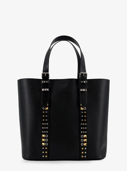 Valentino Garavani Leather Shoulder Bag With Iconic Studs