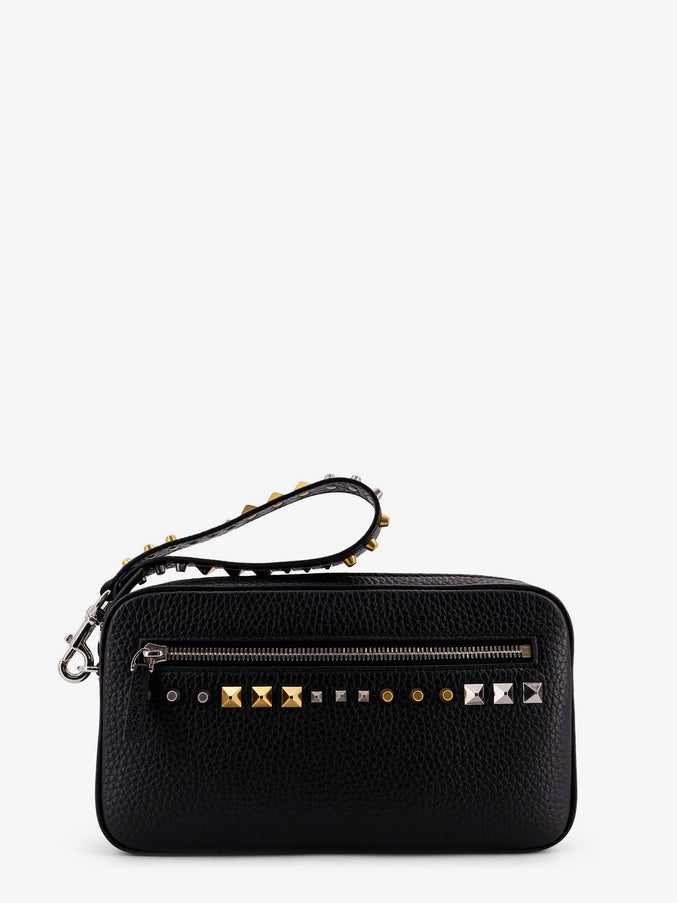 Valentino Garavani Valentino Garavani Leather Clutch Uni Nero