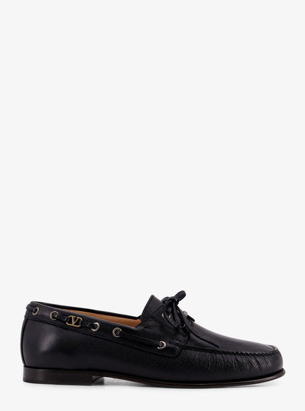 Valentino Garavani Leather Loafers Nero