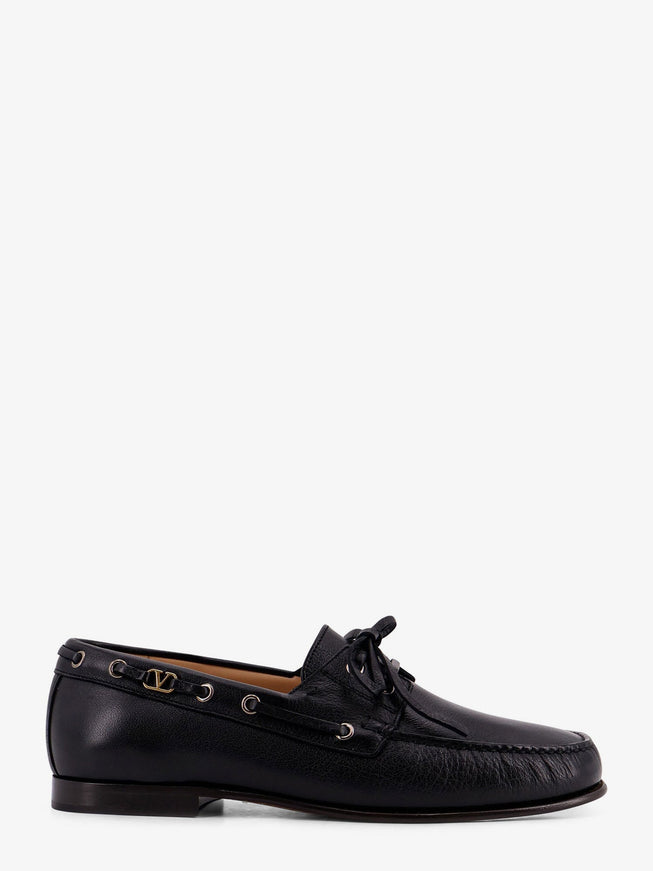 Valentino Garavani Leather Loafers Nero