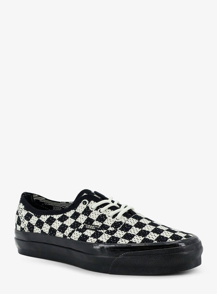 Vans Lx Authentic 44 Fabric Sneakers With A Checkerboard Pattern