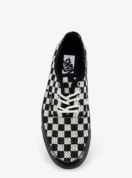 Vans Lx Authentic 44 Fabric Sneakers With A Checkerboard Pattern