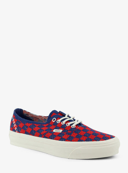 Vans Lx Authentic 44 Fabric Sneakers With A Checkerboard Pattern