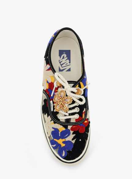 Vans Lx Authentic 44 Sneakers With Multicolor Macramé Floral Detail
