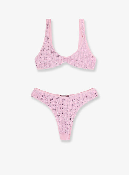 Venuja Bikini In Nylon Con Strass All-Over Cherryb