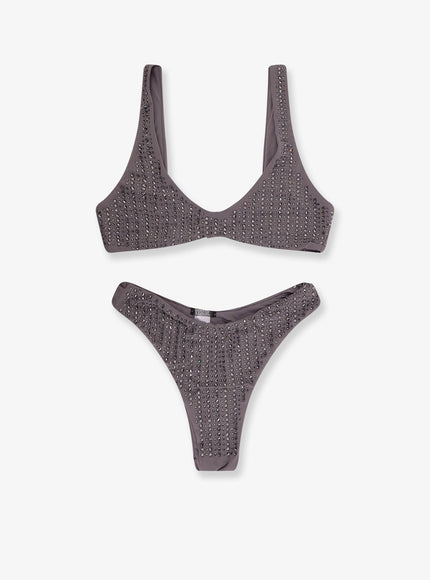 Venuja Nylon Bikini With All-Over Rhinestones Eiffel