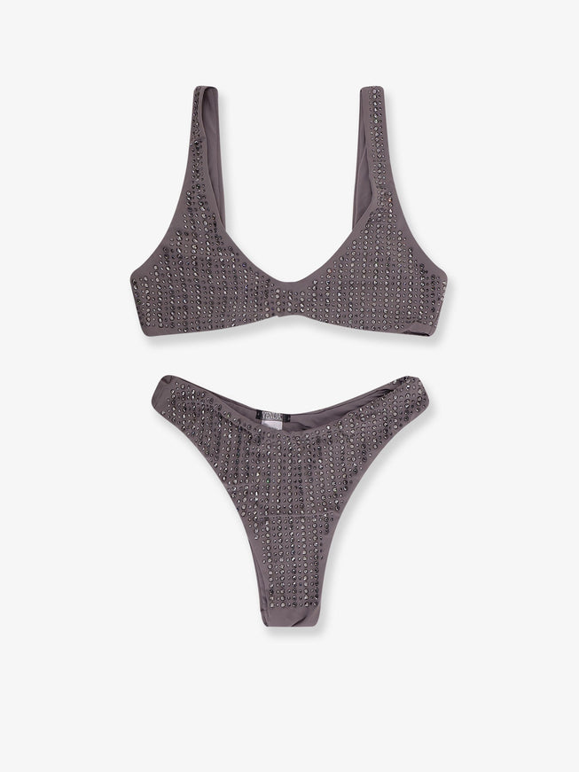Venuja Nylon Bikini With All-Over Rhinestones Eiffel