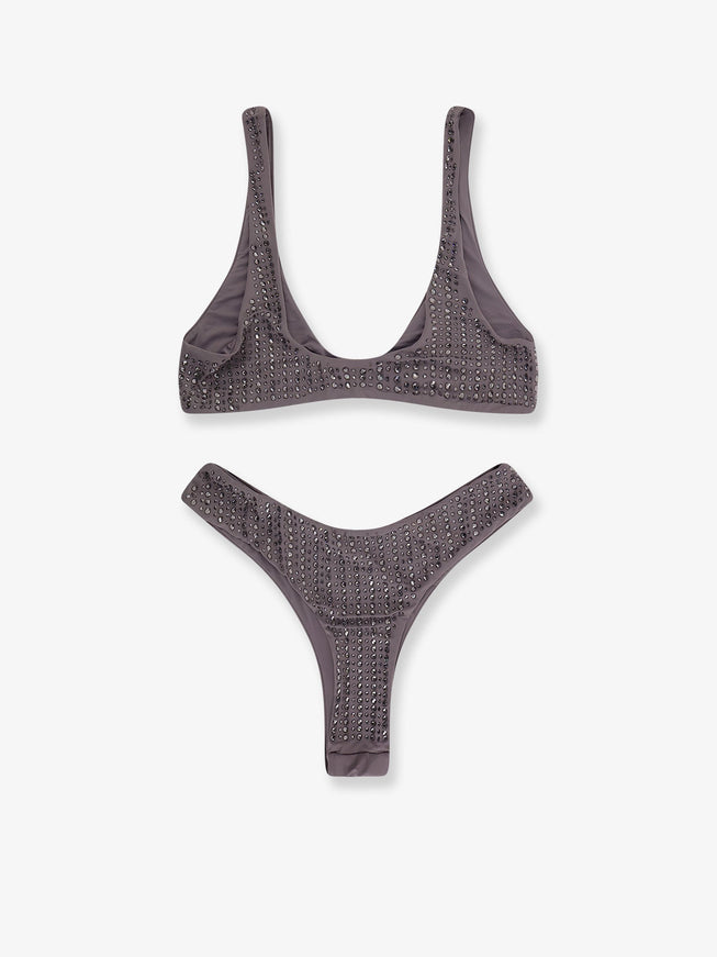 Venuja Nylon Bikini With All-Over Rhinestones