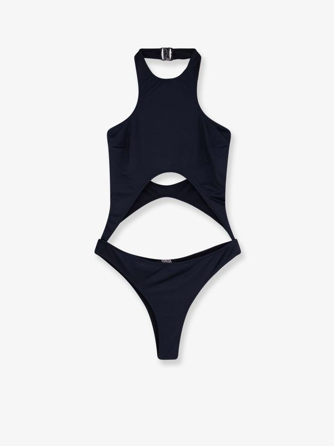 Venuja Nylon One-Piece Swimsuit Black