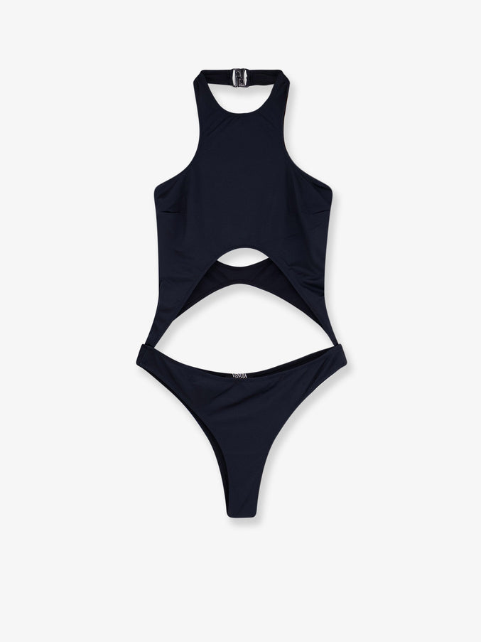 Venuja Nylon One-Piece Swimsuit Black