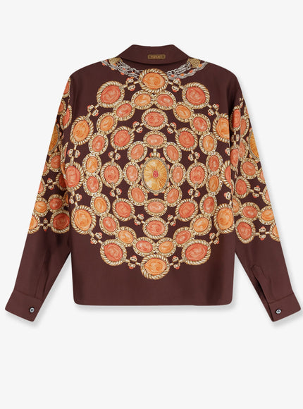 Versace Multicolor Silk Shirt