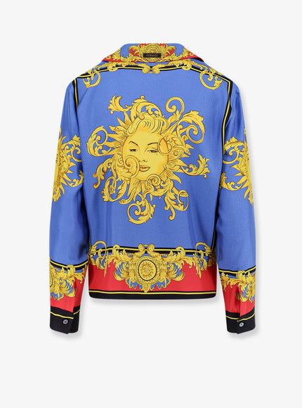 Versace Multicolor Silk Shirt