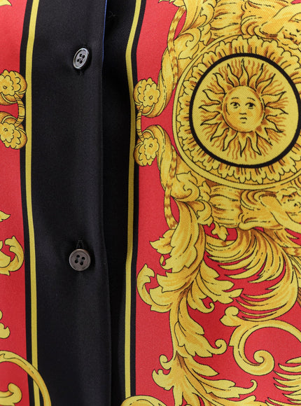 Versace Multicolor Silk Shirt