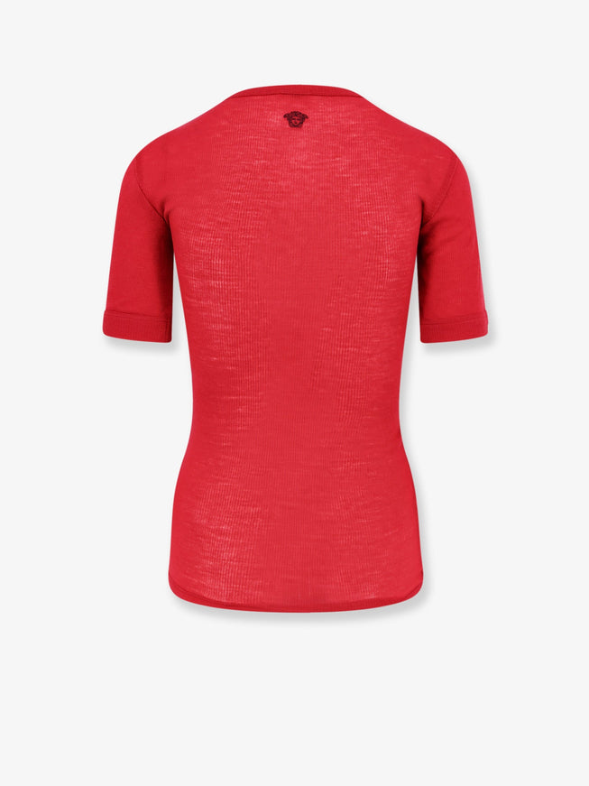 Versace Ribbed Cotton T-Shirt