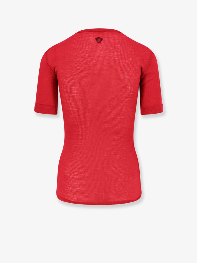 Versace Ribbed Cotton T-Shirt