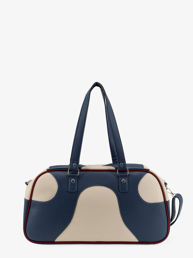 Walk In Paris Leather Crossbody Bag With Embroidered Logo On The Front