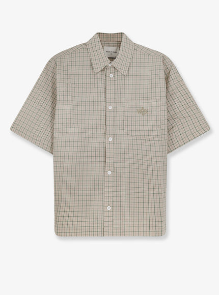 Walk In Paris Madras Cotton Shirt Beige