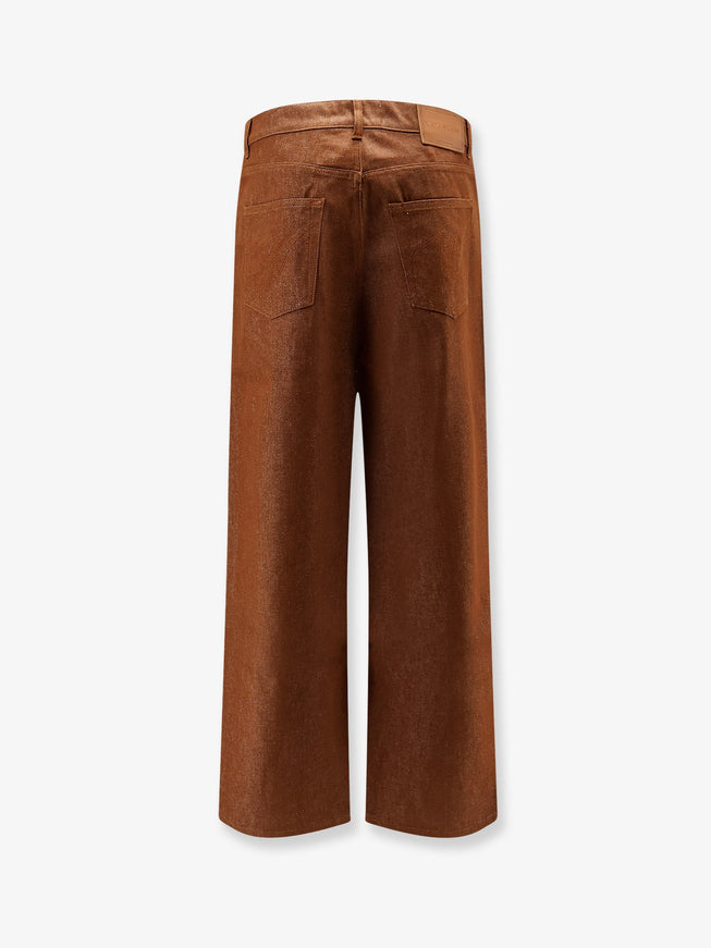 Walk In Paris Baggy Brown Denim Trousers